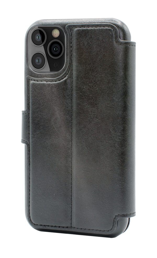 Black wallet folio case protector can switched to horizontal position for iPhone 12 Mini cell phones