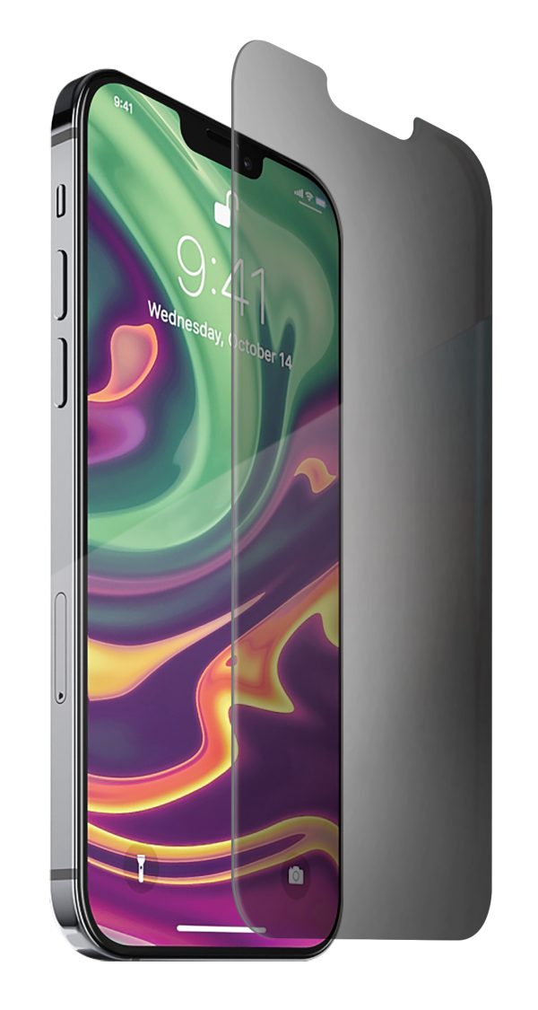 Privacy Tempered Glass Screen Protector with beveled edge for iPhone 12 / iPhone 12 Pro cell phones