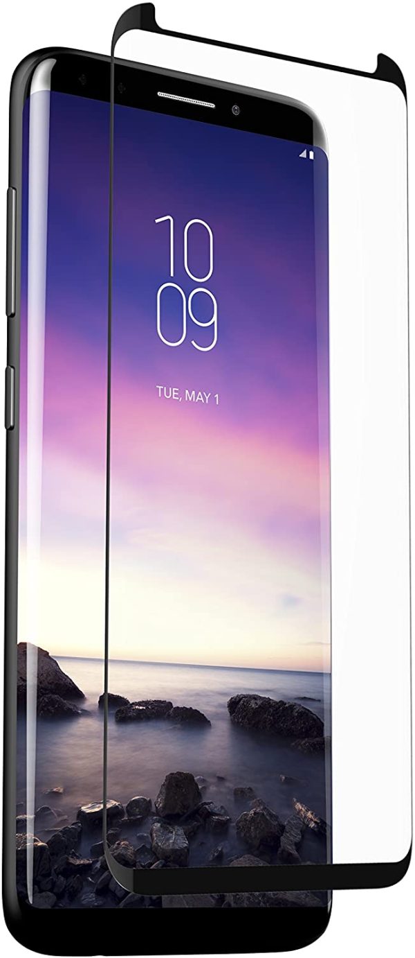 Tempered glass screen protector with beveled edge for Galaxy S9 Plus cell phones