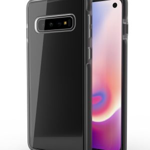 Clear case Borderline with black edges for Samsung Galaxy S10 Plus cell phone