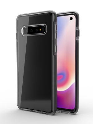 Clear case Borderline with black edges for Samsung Galaxy S10 Plus cell phone