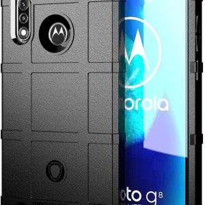 Black case protective with geometric design for Motorola Moto G Power 2020 cell phones