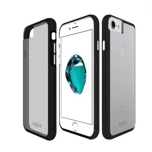 Smoke/black case protector with black edges for iPhone 6/7/8 Plus cell phones