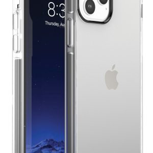Clear slim protective case with gray edges for iPhone 12 Mini cell phones