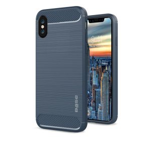 Best iPhone X Sleek Brushed Blue Protective Case - Power Peak Products
