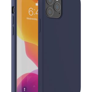 Blue Liquid silicone rubber case protective compatible with wireless charging for iPhone 12 Mini cell phones