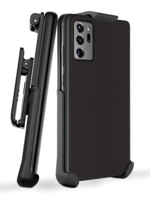 Two-Piece Black Rugged Protective Case with belt clip holster for Samsung Note20 Ultra Cell phones