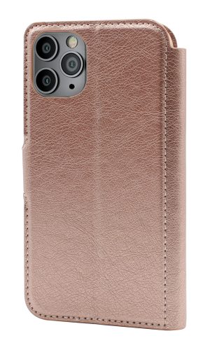 Rose Gold slim wallet folio case protector for iPhone 12 / iPhone 12 Pro cell phones