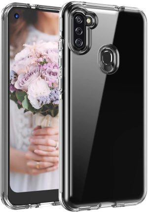 Crystal clear protective case for Samsung A11 cell phones