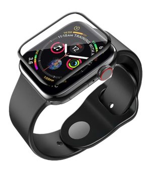 Ultra Clear screen protector with black curved edge for Apple Watch Series 4/5/6/SE - 44mm