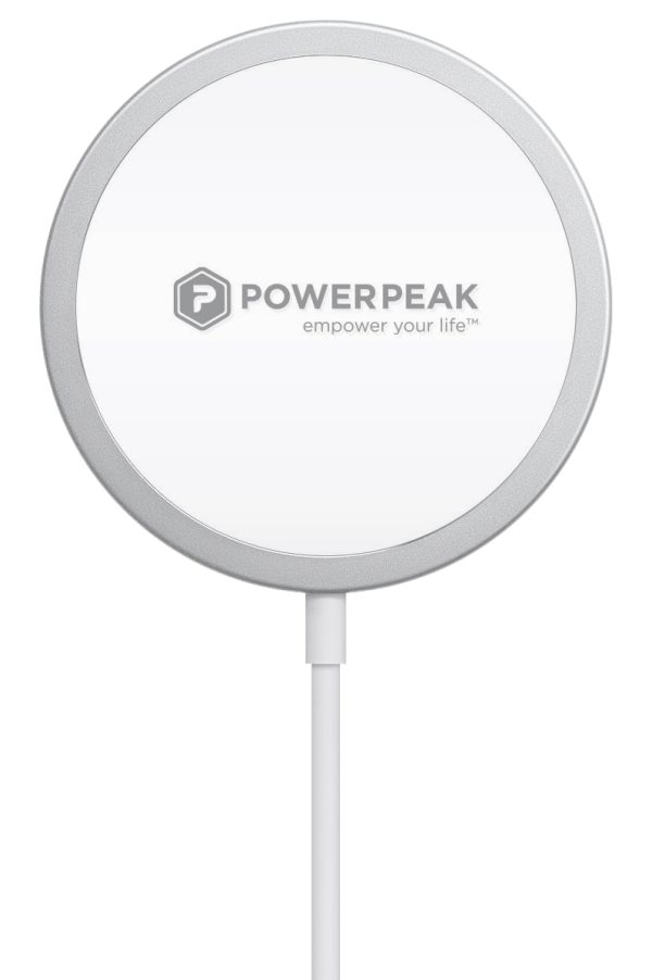 White MagSafe wireless fast charging