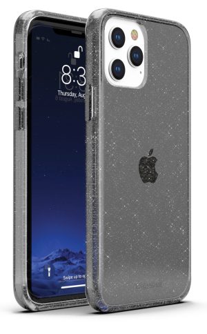 Gray slim glimmering protective case for iPhone 13 Pro cell phones