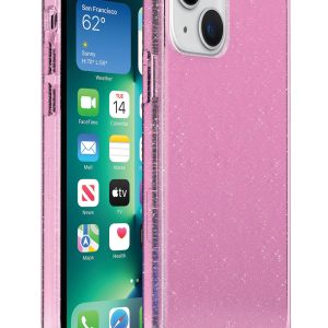 pink slim glitter protective case for iPhone 13 cell phones