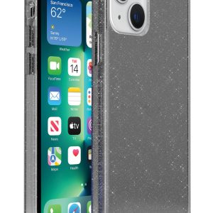 Gray slim glimmering protective case for iPhone 13 cell phones
