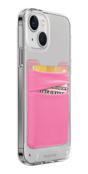 Pink Adhesive Cell Phone Pocket