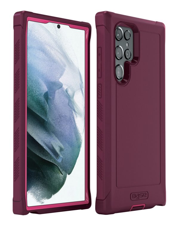 Pink rugged case for Samsung S22 Ultra cell phones