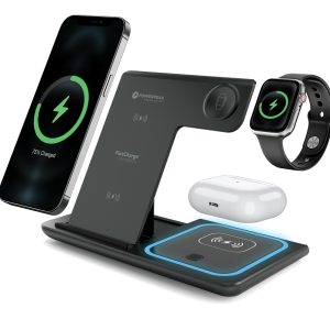 Charging station for phone, smart watch and earbuds